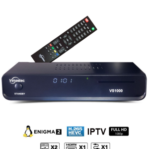 Vimastec Full HD – H.265, 1An Full Bouquets SAT Protocole + 12 Mois Server IPTV + VOD